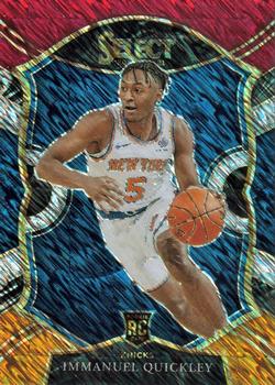 2020-21 Panini Select - Red White Orange Shimmer #85 Immanuel Quickley Front
