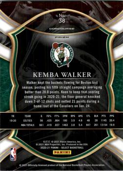 2020-21 Panini Select - Tri-Color Prizms #38 Kemba Walker Back