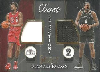 2020-21 Panini Select - Duet Selections Memorabilia #DS-DAJ DeAndre Jordan Front
