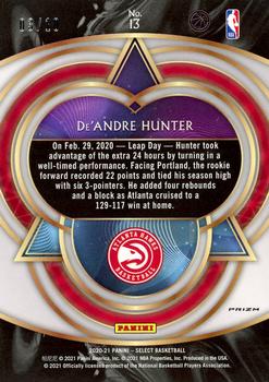 2020-21 Panini Select - Phenomenon Gold #13 De'Andre Hunter Back