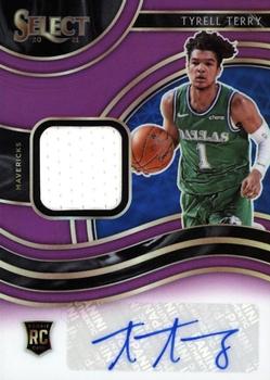 2020-21 Panini Select - Rookie Jersey Autographs Purple #RJA-TER Tyrell Terry Front