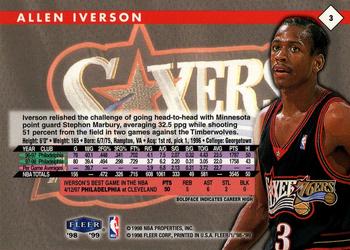 1998-99 Fleer Tradition #3 Allen Iverson Back