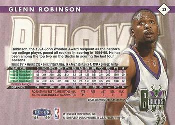 1998-99 Fleer Tradition #13 Glenn Robinson Back