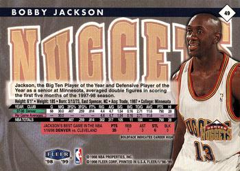 1998-99 Fleer Tradition #49 Bobby Jackson Back