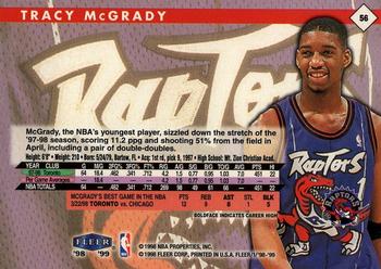 1998-99 Fleer Tradition #56 Tracy McGrady Back