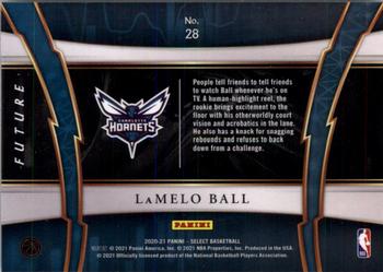 2020-21 Panini Select - Select Future #28 LaMelo Ball Back