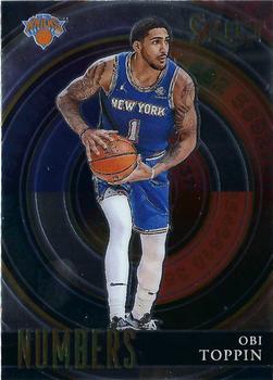 2020-21 Panini Select - Select Numbers #7 Obi Toppin Front