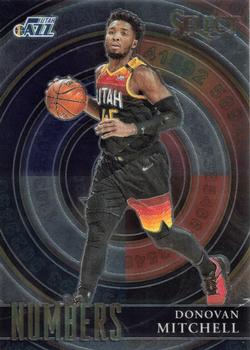 2020-21 Panini Select - Select Numbers #9 Donovan Mitchell Front