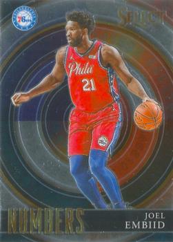 2020-21 Panini Select - Select Numbers #21 Joel Embiid Front