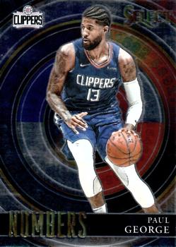 2020-21 Panini Select - Select Numbers #37 Paul George Front