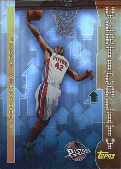 2002-03 Topps - Verticality #V9 Jerry Stackhouse Front