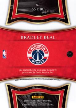 2020-21 Panini Select - Selective Swatches #SS-BBL Bradley Beal Back