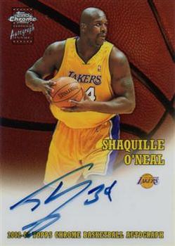 2002-03 Topps Chrome - Autographs #TCA-SO Shaquille O'Neal Front