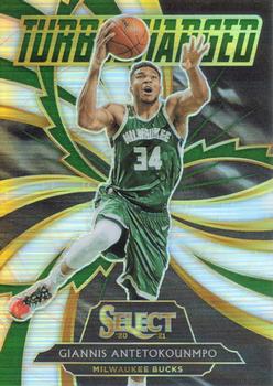 2020-21 Panini Select - Turbo Charged Silver #4 Giannis Antetokounmpo Front