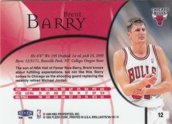 1998-99 Fleer Brilliants #12 Brent Barry Back