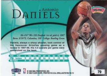 1998-99 Fleer Brilliants #79 Antonio Daniels Back