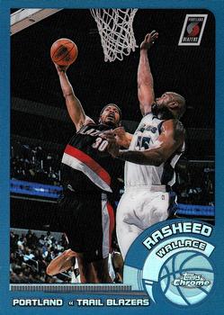 2002-03 Topps Chrome - Refractors #5 Rasheed Wallace Front