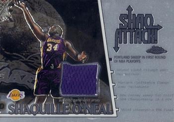 2002-03 Topps Chrome - Shaq Attack Relics #SAC1 Shaquille O'Neal Front