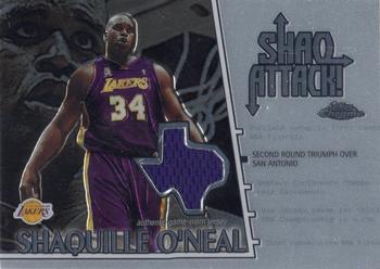 2002-03 Topps Chrome - Shaq Attack Relics #SAC2 Shaquille O'Neal Front