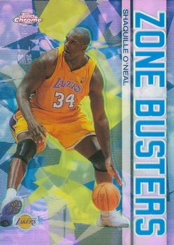 2002-03 Topps Chrome - Zone Busters Refractors #ZB1 Shaquille O'Neal Front