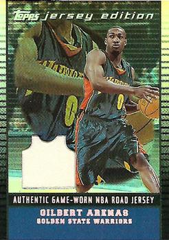 2002-03 Topps Jersey Edition - Black #JEGA Gilbert Arenas Front