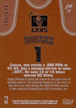 2002-03 Topps Jersey Edition - Copper #JECB Carlos Boozer Back