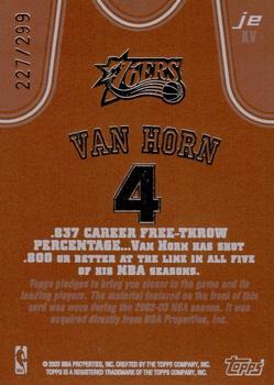 2002-03 Topps Jersey Edition - Copper #JEKV Keith Van Horn Back