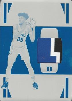 2020 National Treasures Collegiate - Legacy Materials Printing Plates Cyan #LM-MB Marvin Bagley III Front