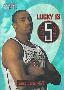 1998-99 Fleer Tradition - Lucky 13 Exchange #5 LT Vince Carter Front