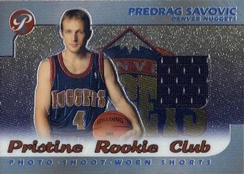 2002-03 Topps Pristine - Rookie Club #PRC-PS Predrag Savovic Front