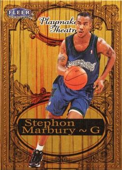 1998-99 Fleer Tradition - Playmakers Theatre #11PT Stephon Marbury Front