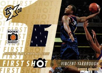 2002-03 Topps Xpectations - First Shot Relics #FS-VY Vincent Yarbrough Front