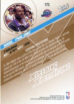 2002-03 Topps Xpectations - Xcitement #173 Karl Malone Back