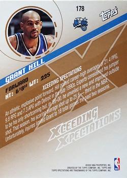 2002-03 Topps Xpectations - Xcitement #178 Grant Hill Back