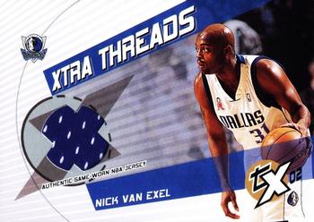 2002-03 Topps Xpectations - Xtra Threads Relics #XT-NV Nick Van Exel Front