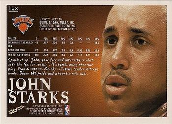 1998-99 Hoops #108 John Starks Back