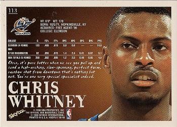 1998-99 Hoops #113 Chris Whitney Back