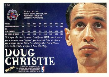 1998-99 Hoops #141 Doug Christie Back