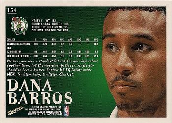 1998-99 Hoops #154 Dana Barros Back