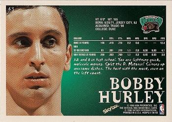 1998-99 Hoops #43 Bobby Hurley Back