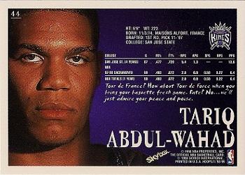 1998-99 Hoops #44 Tariq Abdul-Wahad Back