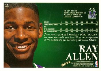 1998-99 Hoops #46 Ray Allen Back