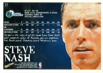 1998-99 Hoops #51 Steve Nash Back