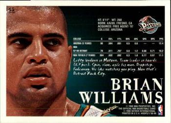 1998-99 Hoops #45 Brian Williams Back