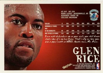1998-99 Hoops #88 Glen Rice Back