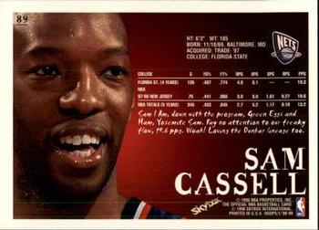 1998-99 Hoops #89 Sam Cassell Back
