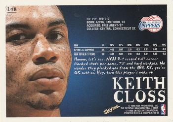1998-99 Hoops #148 Keith Closs Back