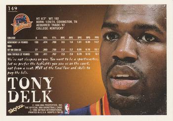 1998-99 Hoops #149 Tony Delk Back
