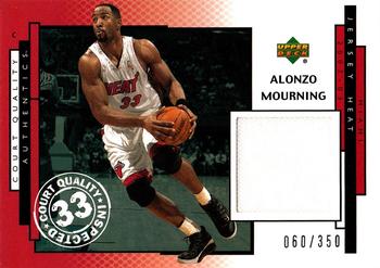 2002-03 UD Authentics - Court Quality #AM-Q Alonzo Mourning Front