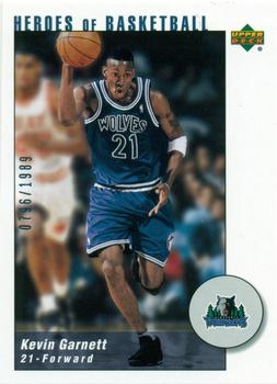 2002-03 UD Authentics - Kevin Garnett Heroes of Basketball #KG1 Kevin Garnett Front